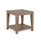 Tavolino laterale Lilly, 1 ripiano, mogano marrone chiaro, 60x60 cm