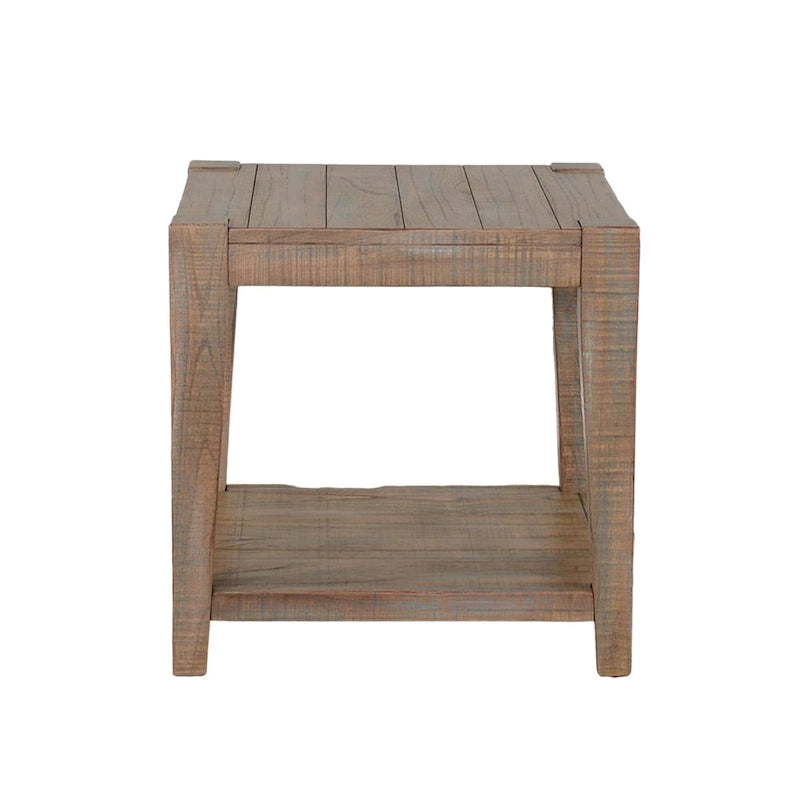 Tavolino laterale Lilly, 1 ripiano, mogano marrone chiaro, 60x60 cm