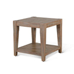 Tavolino laterale Lilly, 1 ripiano, mogano marrone chiaro, 60x60 cm