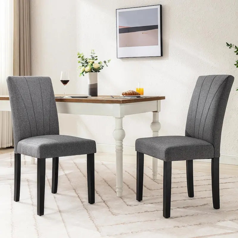 VECELO Sedie da pranzo imbottite, set da 2, sedie da pranzo imbottite Parson Classic, moderne sedie Parson da 37 pollici