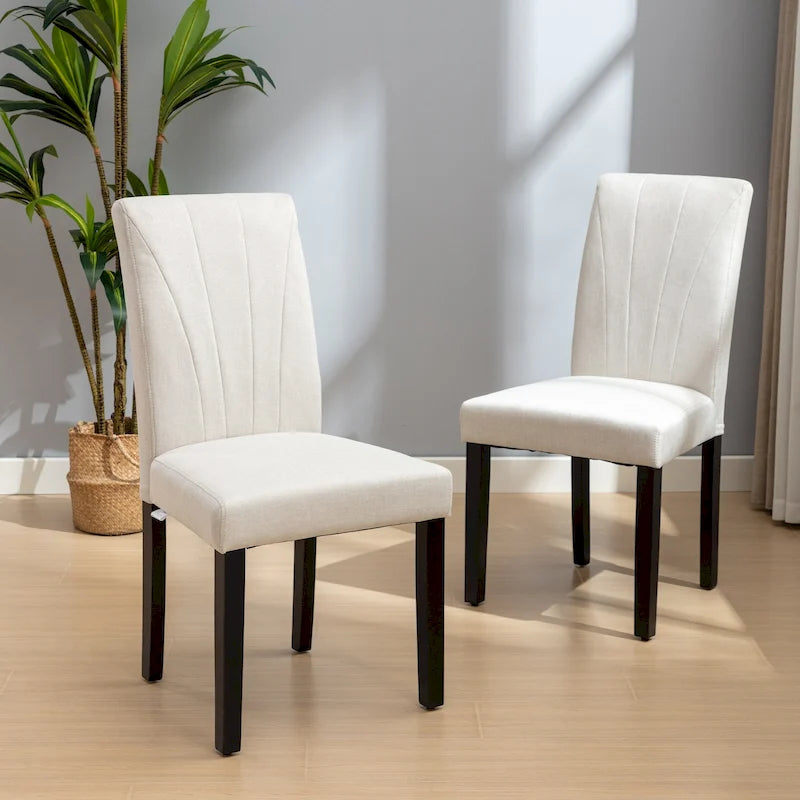 VECELO Sedie da pranzo imbottite, set da 2, sedie da pranzo imbottite Parson Classic, moderne sedie Parson da 37 pollici
