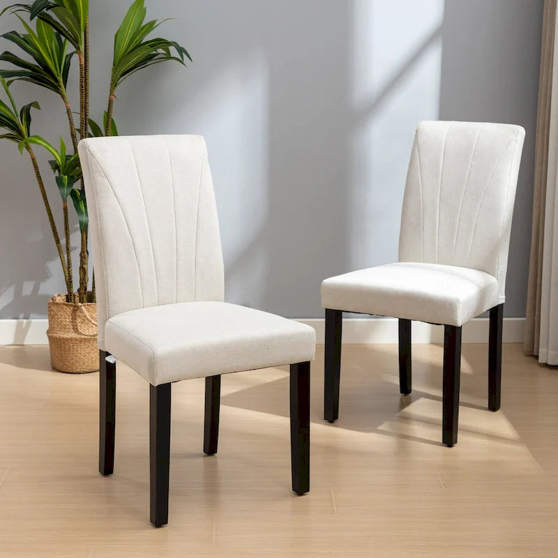 VECELO Sedie da pranzo imbottite, set da 2, sedie da pranzo imbottite Parson Classic, moderne sedie Parson da 37 pollici