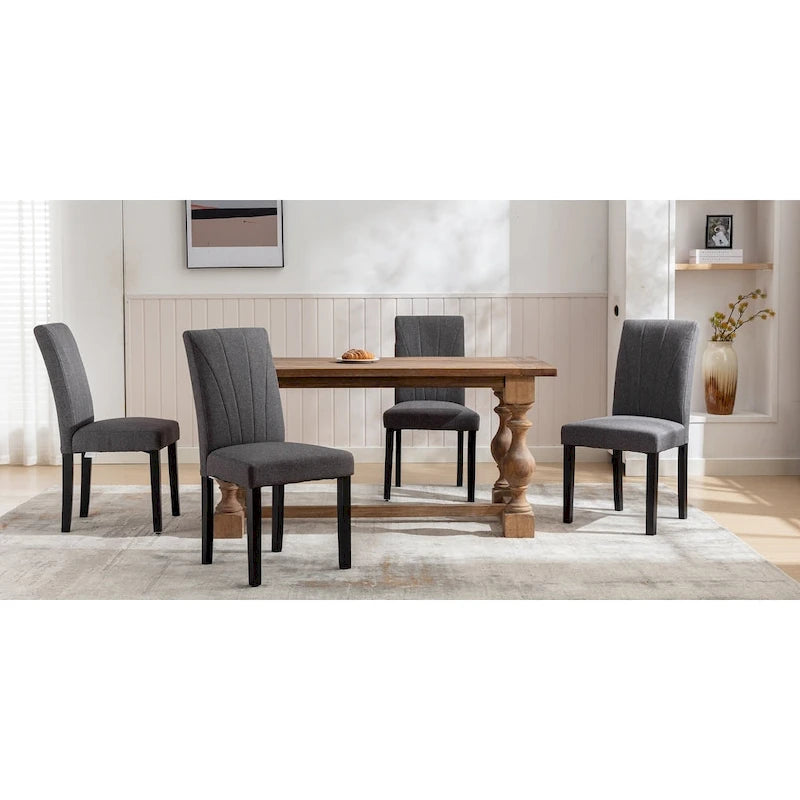 VECELO Sedie da pranzo imbottite, set da 2, sedie da pranzo imbottite Parson Classic, moderne sedie Parson da 37 pollici