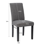 VECELO Sedie da pranzo imbottite, set da 2, sedie da pranzo imbottite Parson Classic, moderne sedie Parson da 37 pollici
