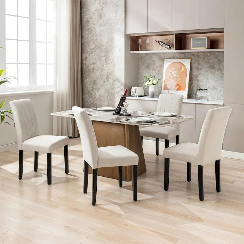 VECELO Sedie da pranzo imbottite, set da 2, sedie da pranzo imbottite Parson Classic, moderne sedie Parson da 37 pollici