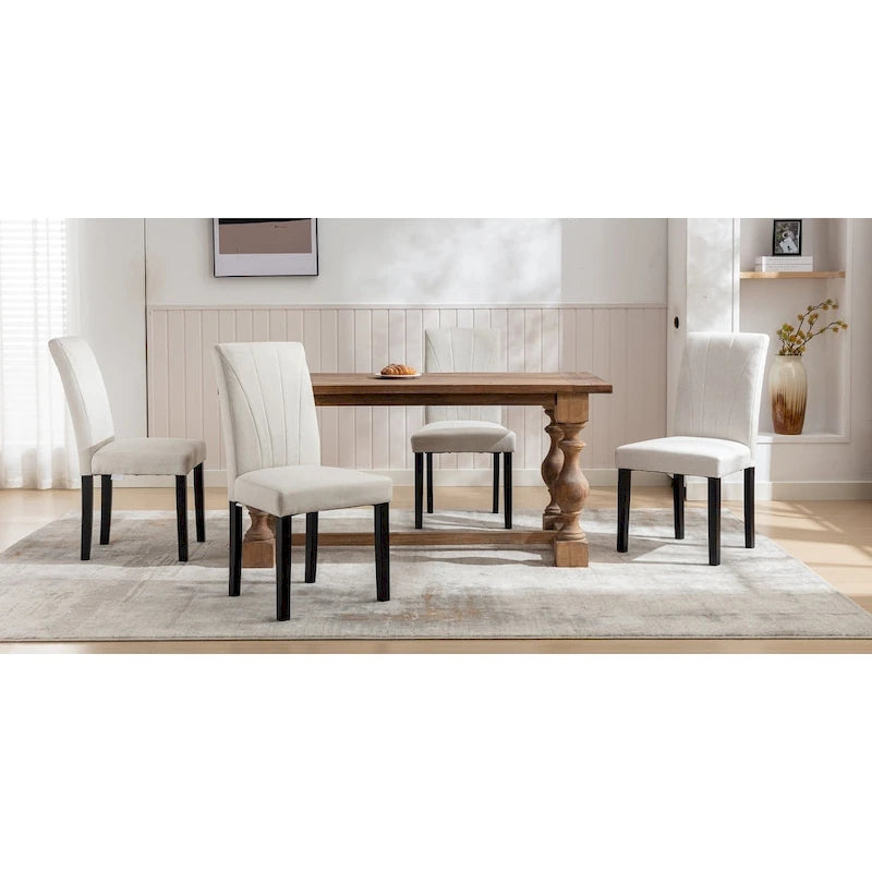 VECELO Sedie da pranzo imbottite, set da 2, sedie da pranzo imbottite Parson Classic, moderne sedie Parson da 37 pollici