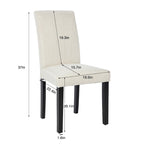 VECELO Sedie da pranzo imbottite, set da 2, sedie da pranzo imbottite Parson Classic, moderne sedie Parson da 37 pollici