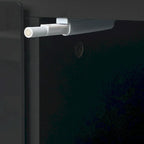 Mobile TV con Caminetto Minimalista Bianco/Nero, con 2 Armadietti, Adatto a TV fino a 78", Montaggio per 2 Persone