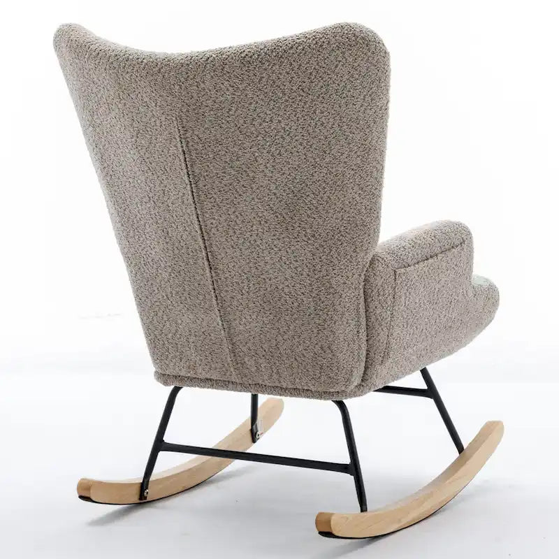 Sedia a dondolo per bambini a forma di orsetto, multicolore, con base a dondolo, a posto singolo