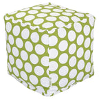 Majestic Home Goods Pouf Ottomano Cubo da Interno a Grandi Pois - Piccolo