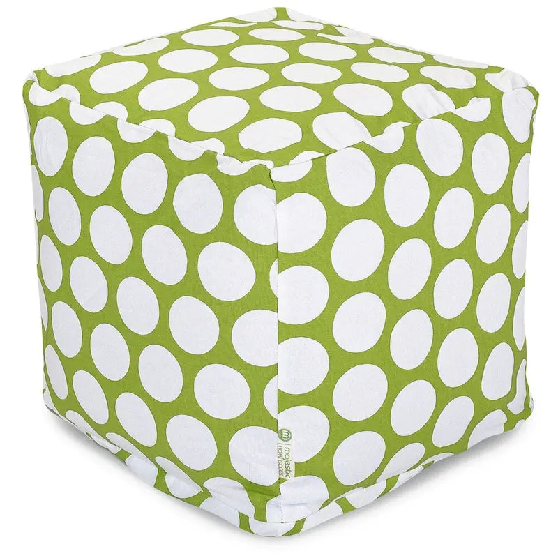 Majestic Home Goods Pouf Ottomano Cubo da Interno a Grandi Pois - Piccolo