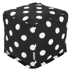 Majestic Home Goods Pouf Ottomano Cubo da Interno a Grandi Pois - Piccolo