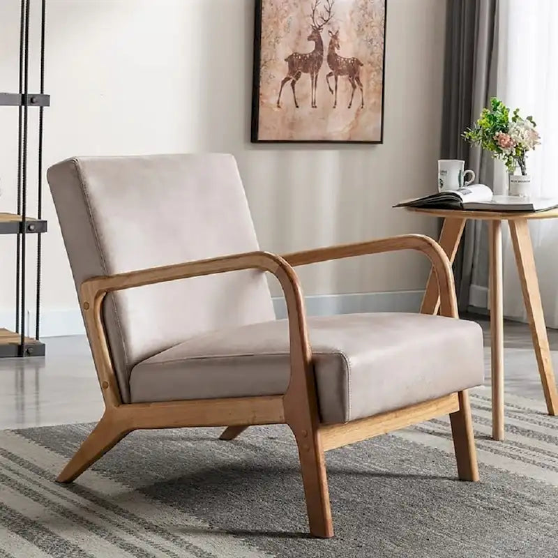 Poltrona di design Mid-Century, Posto singolo — Marrone Scuro / Cammello / Grigio / Marrone / Cioccolato