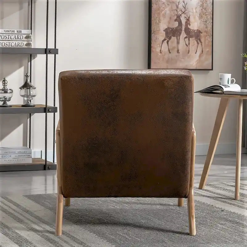 Poltrona di design Mid-Century, Posto singolo — Marrone Scuro / Cammello / Grigio / Marrone / Cioccolato