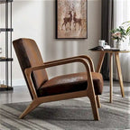 Poltrona di design Mid-Century, Posto singolo — Marrone Scuro / Cammello / Grigio / Marrone / Cioccolato