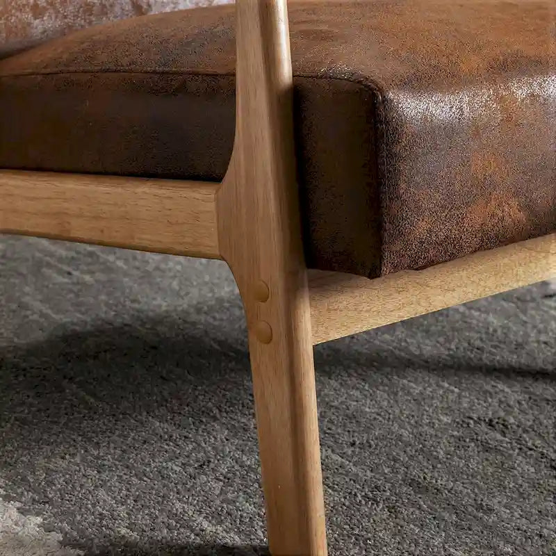 Poltrona di design Mid-Century, Posto singolo — Marrone Scuro / Cammello / Grigio / Marrone / Cioccolato