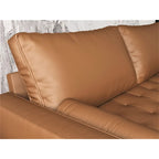 Divanetto Mid-Century a 2 posti in similpelle bianca/marrone/nera/grigia