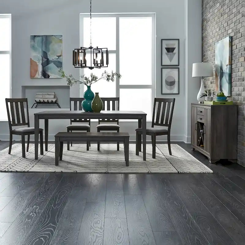 Set da 6 pezzi con tavolo rettangolare Copper Grove Tanners Creek Greystone