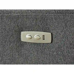 Divano Sezionale Reclinabile Elettrico in ciniglia grigio/beige a 6 pezzi (6+ posti)
