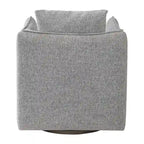 Poltrona girevole accentata Uttermost Corben 29 con braccioli Shelter e struttura in legno