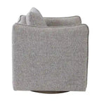 Poltrona girevole accentata Uttermost Corben 29 con braccioli Shelter e struttura in legno
