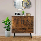 Mobiletto moderno da pavimento con 2 ante e 1 cassetto estraibile - 30 x 16 x 31 (L x P x A)