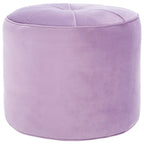 Pouf/Ottoman a cilindro in velluto Mukades di SAFAVIEH