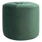 Pouf/Ottoman a cilindro in velluto Mukades di SAFAVIEH
