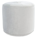 Pouf/Ottoman a cilindro in velluto Mukades di SAFAVIEH