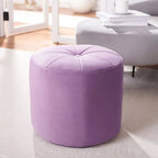 Pouf/Ottoman a cilindro in velluto Mukades di SAFAVIEH