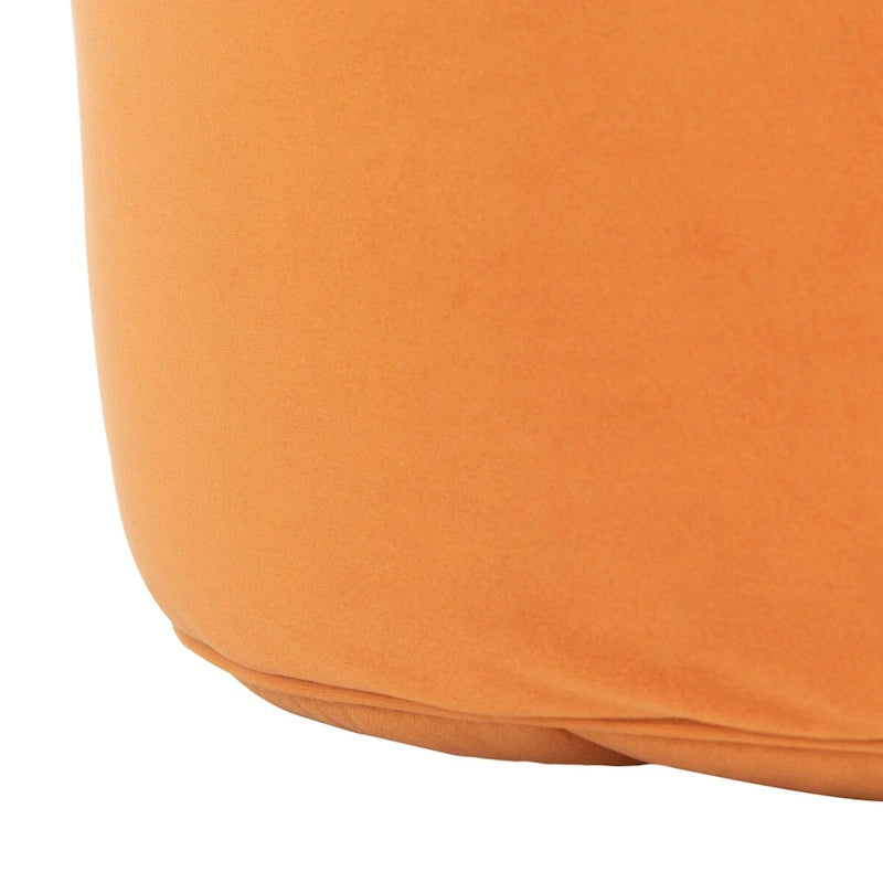 Pouf/Ottoman a cilindro in velluto Mukades di SAFAVIEH
