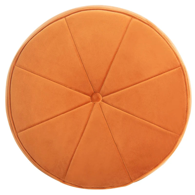 Pouf/Ottoman a cilindro in velluto Mukades di SAFAVIEH