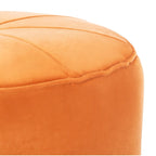Pouf/Ottoman a cilindro in velluto Mukades di SAFAVIEH
