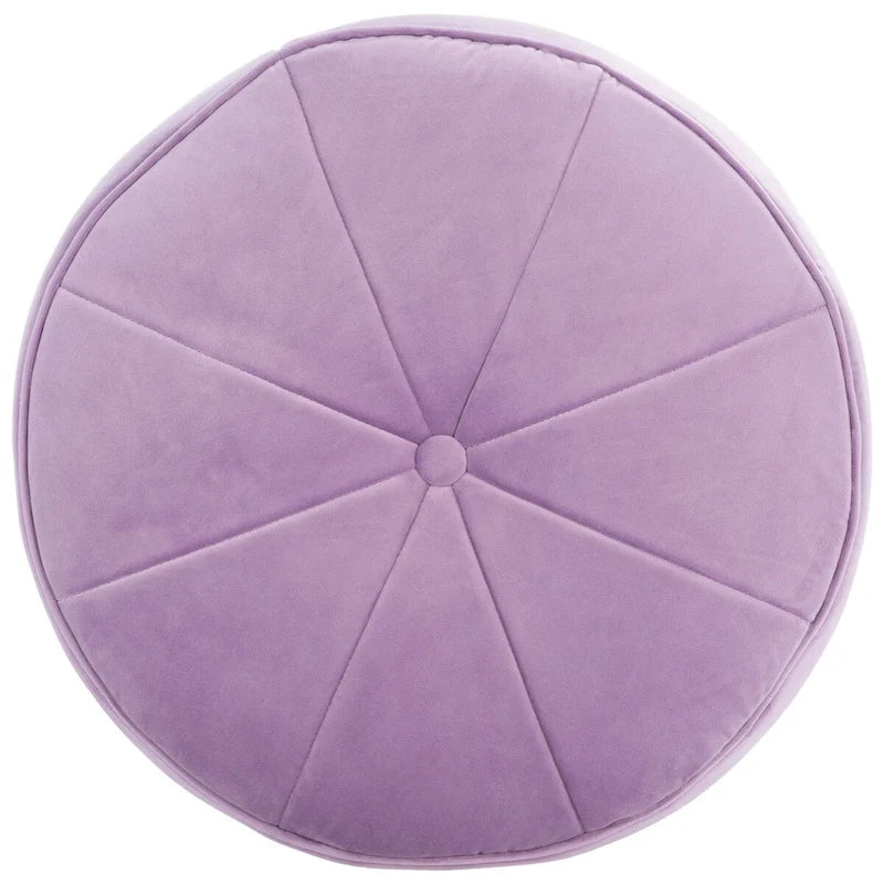 Pouf/Ottoman a cilindro in velluto Mukades di SAFAVIEH