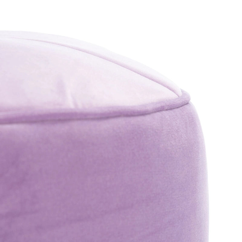 Pouf/Ottoman a cilindro in velluto Mukades di SAFAVIEH