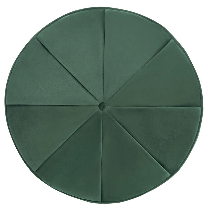 Pouf/Ottoman a cilindro in velluto Mukades di SAFAVIEH