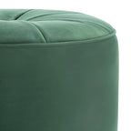 Pouf/Ottoman a cilindro in velluto Mukades di SAFAVIEH