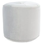 Pouf/Ottoman a cilindro in velluto Mukades di SAFAVIEH