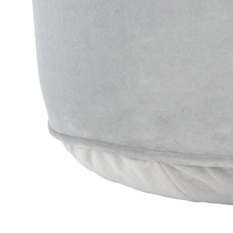 Pouf/Ottoman a cilindro in velluto Mukades di SAFAVIEH