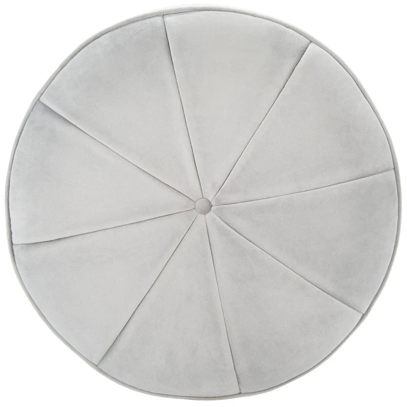 Pouf/Ottoman a cilindro in velluto Mukades di SAFAVIEH