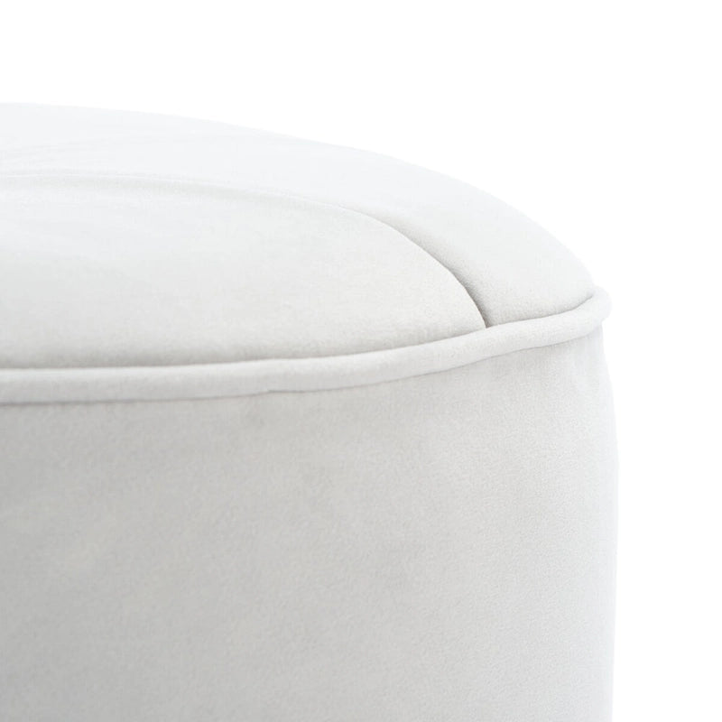 Pouf/Ottoman a cilindro in velluto Mukades di SAFAVIEH