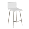 Sgabello da bancone fisso girevole Porch & Den Mara imbottito da 26" (set da 2)