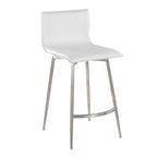 Sgabello da bancone fisso girevole Porch & Den Mara imbottito da 26" (set da 2)