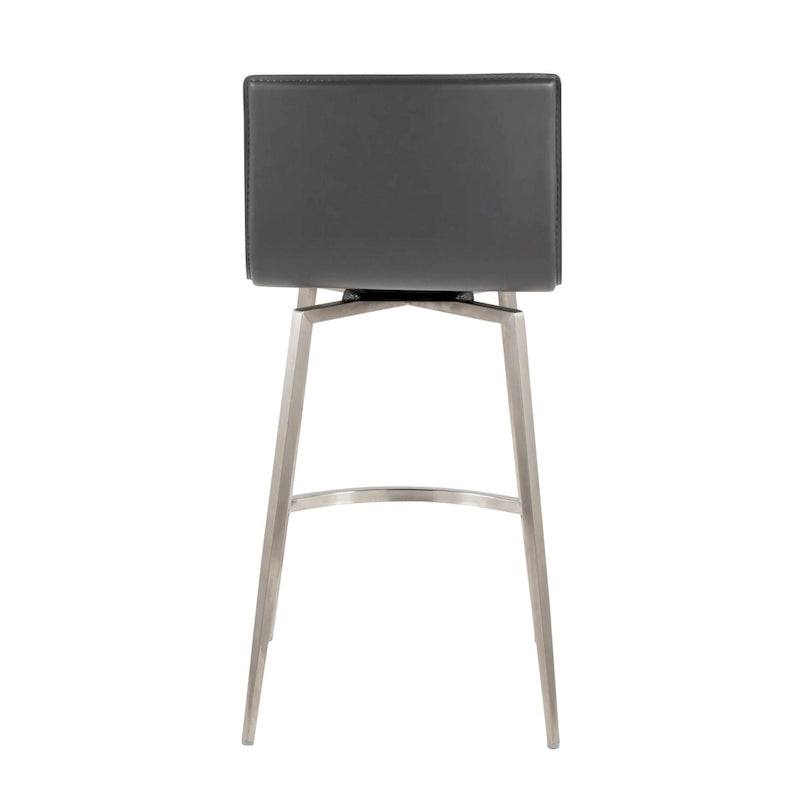 Sgabello da bancone fisso girevole Porch & Den Mara imbottito da 26" (set da 2)