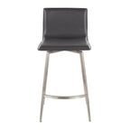 Sgabello da bancone fisso girevole Porch & Den Mara imbottito da 26" (set da 2)