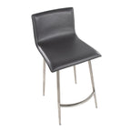 Sgabello da bancone fisso girevole Porch & Den Mara imbottito da 26" (set da 2)