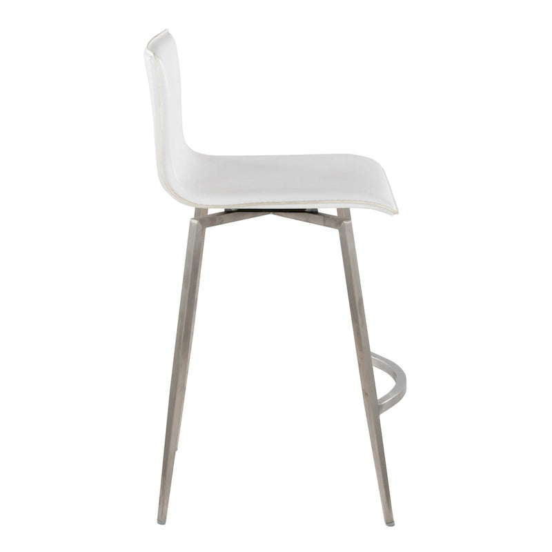 Sgabello da bancone fisso girevole Porch & Den Mara imbottito da 26" (set da 2)