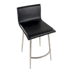 Sgabello da bancone fisso girevole Porch & Den Mara imbottito da 26" (set da 2)