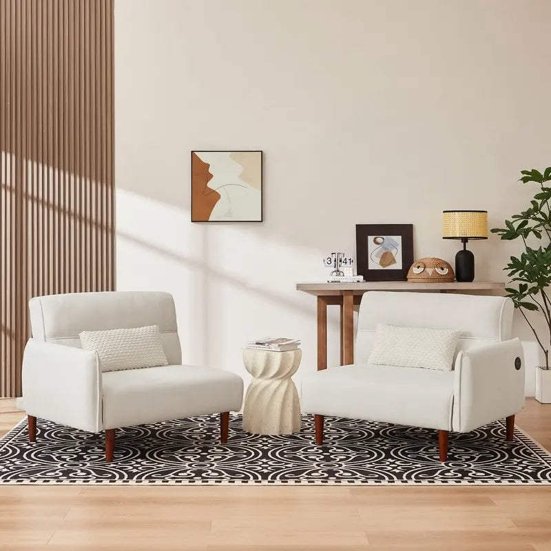 Divano letto futon convertibile GEITIN con 2 cuscini