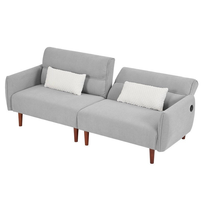 Divano letto futon convertibile GEITIN con 2 cuscini